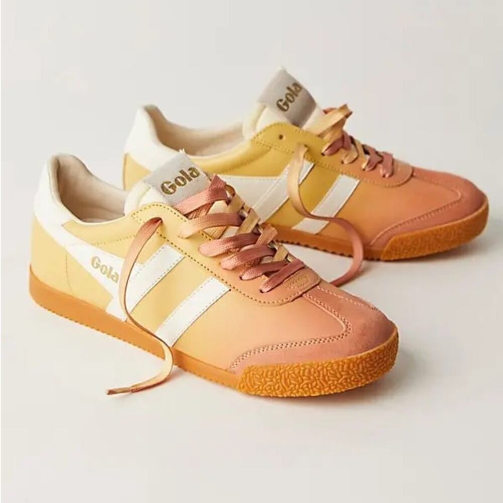 Free People Gradient Peach-to-Yellow Gola Sneakers